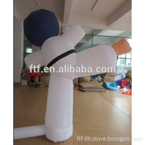 customized inflatable taekwondo model/Advertising inflatable taekwondo boy